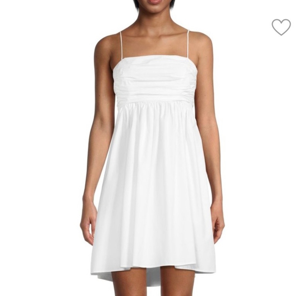 NWT Delfi Collective Ava Pleated Back-Tie Mini Dress